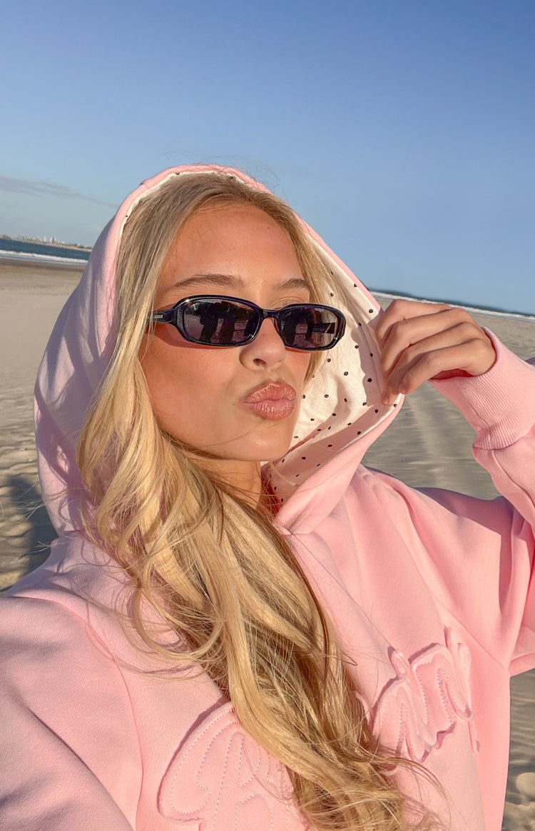 Presley Pink Polka Dot Hoodie view 3